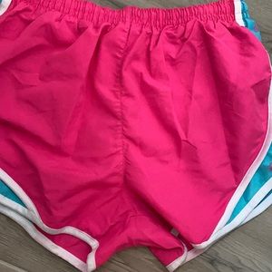 Pink and Blue pineapple athletic shorts